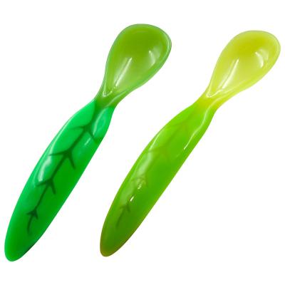 China Baby Feeding Training Safe Hot Selling Low Price Soup Baby Spoon Safe and Soft Food Silicone Stirring Spoon Small Mini Food Silicone Spoon for sale