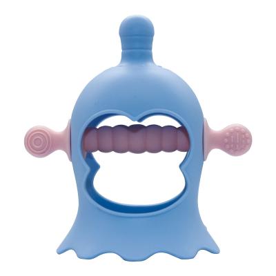 China Toy Factory New Bpa Food Soft Grade Soother Toddler Infant Silicone Teething Rod Kids Nursing Silicone Teething Ring Toys Baby Teether for sale