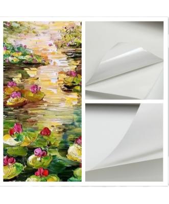 China Inkjet Printing Home Decoration Plain Self Adhesive Vinyl Wallpaper Textured Skin Off Stickers Paper Roll for sale