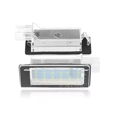 China Automobile Lamp High Quality White 18Pcs 2835SMD Led License Plate Light For Renault Captur/Scenic/Grand/Laguna, rear license plate light led for sale