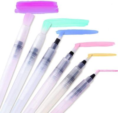 China Water Soluble Brush Pen Sets Watercolor Pen Set Nylon Hair Transparent Watercolor Gouache Oil Painting Color Acrylic Brush Water Supplier Factory for sale