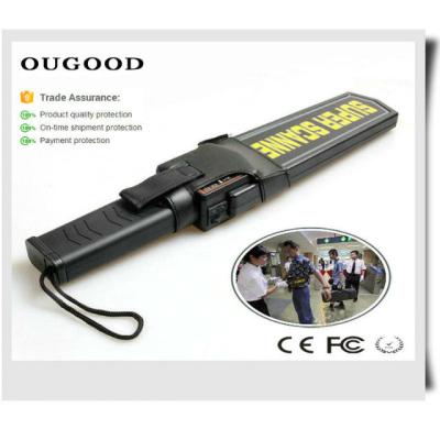 China detector de metales recargable del PDA 375g, analizadores sensibles del cuerpo del aeropuerto con rojo visual/el verde LED en venta