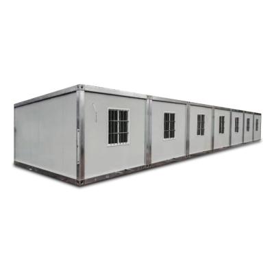 China Carport Low Cost 20ft Modular Steel Frame Sandwich Panel Detachable Container House for sale