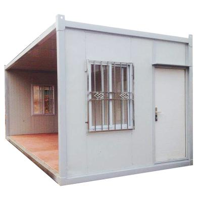 China 20ft Car Park Prefab Storage Container Living Container House Glass Military Resort House In India for sale