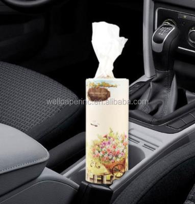 China Car Tissue Wood Pulp Free Sample Ultra Soft White Fancy Blank Tube Car Paper Face Cloth For Vehicle for sale