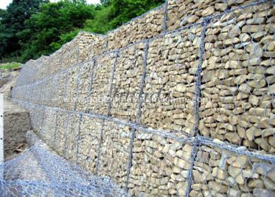 Chine Cage à faible teneur en carbone galvanisée de maille de Gabion de fil d'acier d'immersion chaude de boîte de Gabion de preuve de rouille à vendre