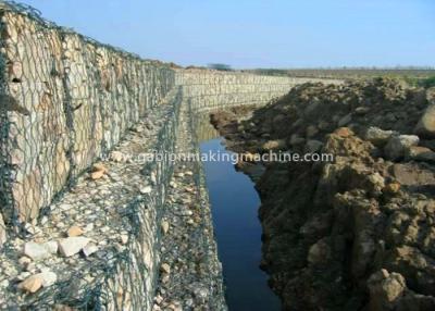 China El PVC cubrió tamaño de malla de la fuerza 100x120m m del alambre de la construcción de la pared de piedra de Gabion/de la pared de Gabion en venta