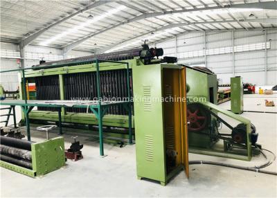 China Greening Auto Hexagonal Wire Mesh Machine , Double Twisted Gabion Making Machine for sale