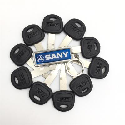 China SANY EC55/60/80/120/140/210/360 Excavator Construction Machinery Excavator Ignition Key Accessories Side Door Lock Key for sale