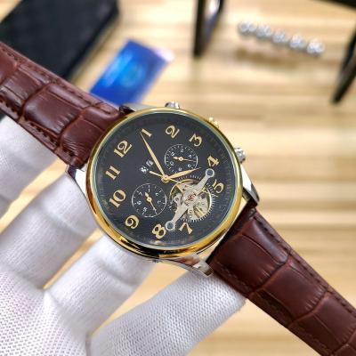 China High Quality Machine Men's Leisure Perpetual Motion Belt Mechanical Watch for sale