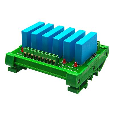 China KF0604D Universal Sealed Input 6 Channel 3-32V DC Control DC Relay Module PNP DIN Rail Solid State Installation for sale