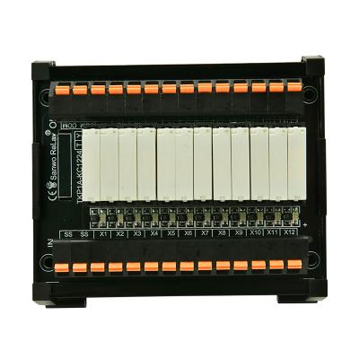 China 10 Channel Macro Hair Relay Module HF49D24V/5A Sealed Ultrathin PLC Terminal Station Combination One-piece Module for sale