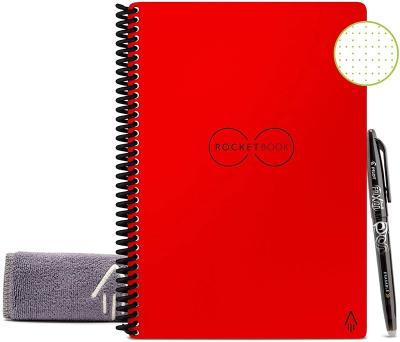 China Eco-Friendly Spiral Dot-Grid Notebook with 1 Pen and 1 Microfiber Cloth Included for sale