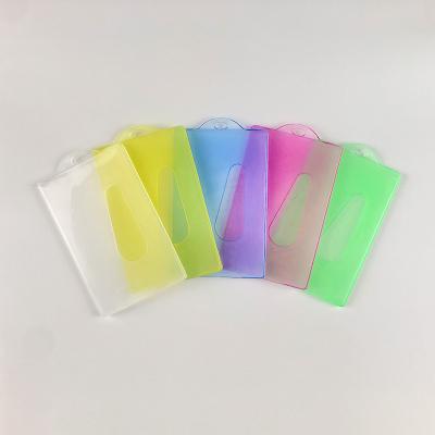 China Eco-Friendly Clear Plastic ID Name Business Card Holder Badge With Lanyard Wholesale for sale