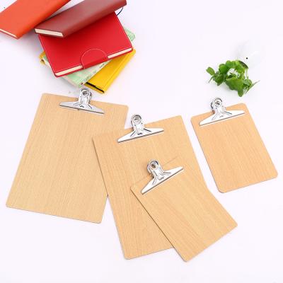 China Office Supplies Stationery Clipboard Clip Board Wooden PP Material Portapapeles for sale