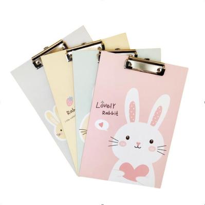 China Eco-friendly Custom Logo Board A4 Office Letter Pad Paper Clipboard Cardboard Foldable Clip Folio with Storage for sale