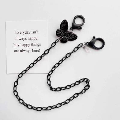 China New Cartoon Acrylic Black Melon God Necklace Glasses Chain Earphone Chain Mask Chain for sale