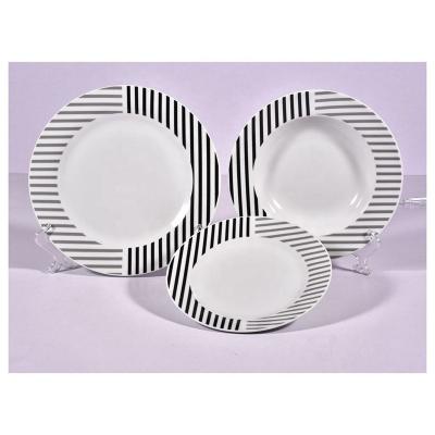 China 18 Pieces Viable European Fine China Dinnerware Ceramic Set Dinnerware for sale