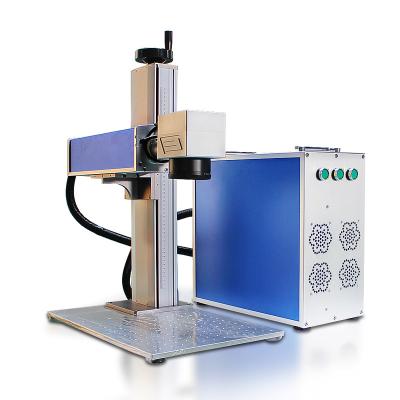 China Laser Marking PIPE Tube Fiber Laser Marking Machine 20w 30w 50w Laser Marking Machine With Rotary Device for sale