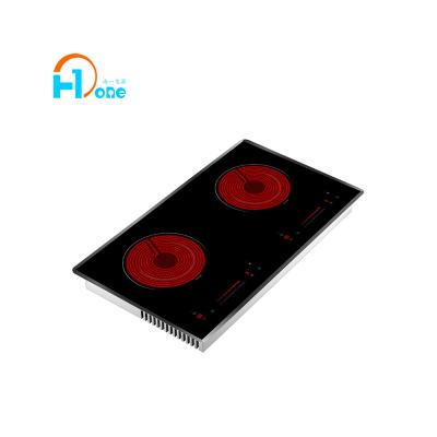 China Kitchen Induction Cooker ISO 9001:2015 Factory China Manufacturer Vietnam Electric Stove 2 Infrared Burner Built In Ceramic Hob for sale