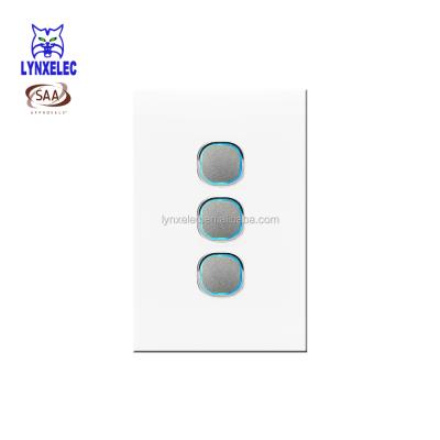 China Australia SAA 250V 16A ICE Push Button Appoval Light Switch for sale