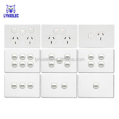 China SAA Approval 2 Band Residential Lighting Australia Switch for sale