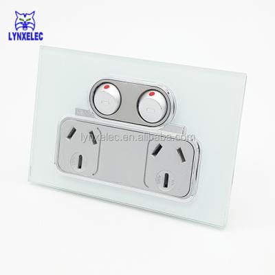 China Australia Luxury High Quality Switch Socket Australia Glass Panel Socket for sale