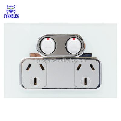 China Australia Approval 250V 10A Residential Ice Wall Power Socket Outlet for sale