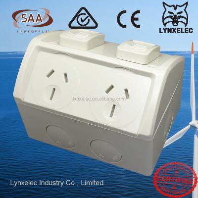 China Australia Residential / Multipurpose Waterproof Double Switched IP53 15A GPO Power Socket Outlet Power Point for sale