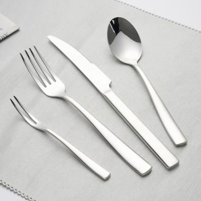 China Viable Custom Knife Fork Spoon Set Flatware 18/10 Stainless Steel Flatware Set Hotel Restaurant Cutlery Set for sale