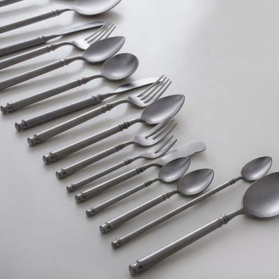 China Sustainable Vintage 18-10 Silverware Forged Stainless Steel Cutlery Set for sale