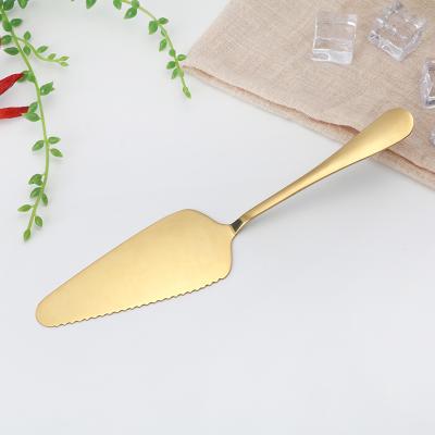 China Cake Pie Spatula Cutter Stainless Steel Wedding Cake Server Custom Serrated Cutter Server Set for sale