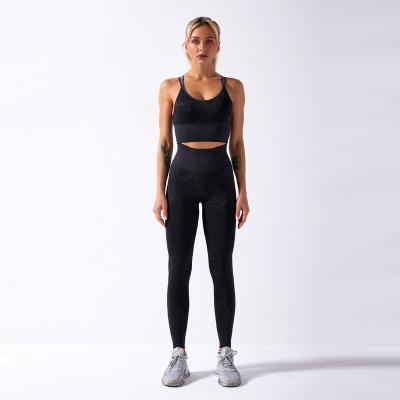 China Yoga Fitness Print Snake Leggings Yoga Pants Seamless Fabrics Yoga Fabrics Suit Breathable Premium Bra High Waist for sale