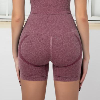 China New Women Breathable High Waist Compression Seamless Gymnastic Muscle Sweat Shorts for sale