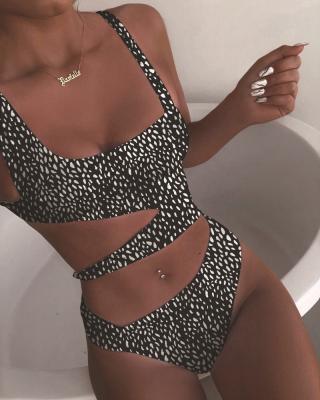 China Breathable 2022 New Arrivals Fashion Bikini Strap Sleeveless Printed One Piece Solid Sets Beach Wear Women Swimwear for sale