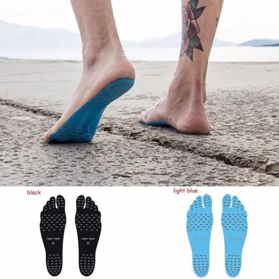 China Eco-friendly Beach Feet Sticker Invisible Non-slip Stick On Soles Flexible Foot Pad Protector for sale