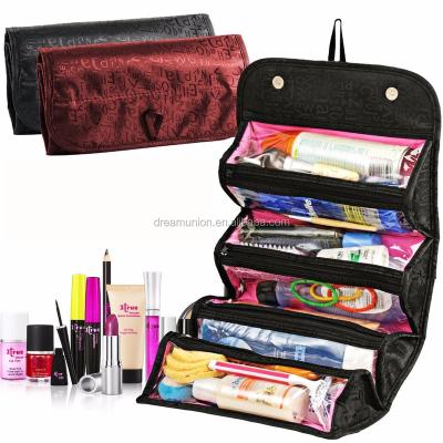 China Fashoion Roll-N-Go Cosmetic Makeup Case BAG Roll Up Travel Pouch Smart Toiletry Bag for sale