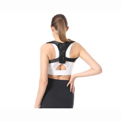 China Breathable.posture corrector posture corrector for men and women,black upper back brace for clavicle support for sale