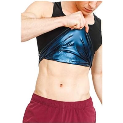 China Sustainable Mens Shaper Sauna Suit Vest Slimming Body Shaper Polymer Workout Tank Top for sale