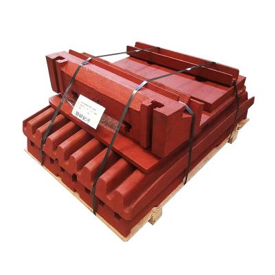 China Building Material Shops Mining Machinery Parts Fixed And Moving Jaw Crusher Plates Side Plate for sale