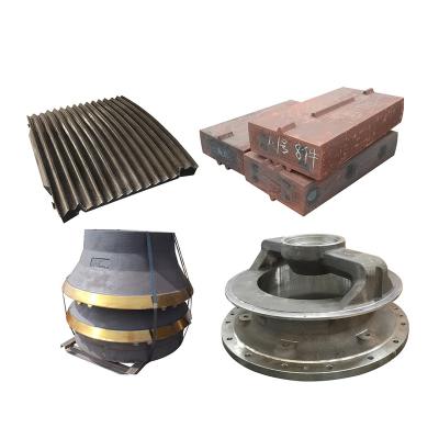 China stone quarry high manganese steel jaw plate jaw crusher spare parts with manufacture price for sale