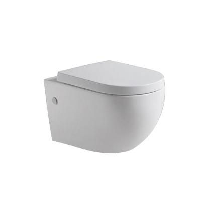 China Double-Flow Bathroom Creamic European Style Set Bathroom Sanitary Wash Ware Ceramic Wall-Hung Toilet for sale