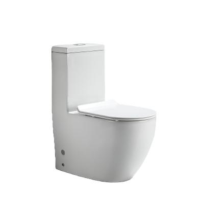 China Double-Flow Bathroom Commercial Design Modern WC Two Piece Toilet Bowl for sale