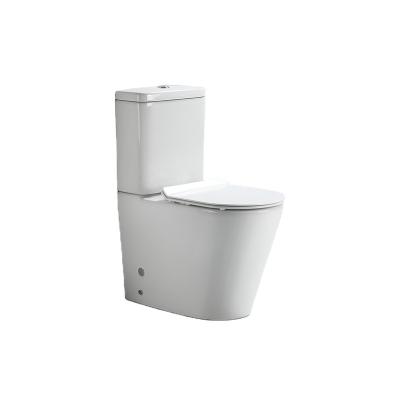 China European Standard Double-Flow Water Saving Ceramic Wholesale Floor Mount Modern Bathroom WC Two Piece Toilet for sale