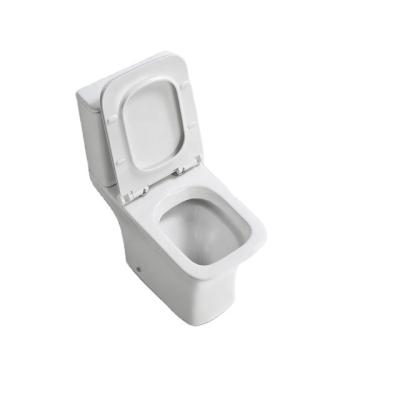 China A8859 Chaozhou Double-flux A8859 Chaozhou Wc Trap Wc Toilet Bowl Two-Piece Soft Cover Toilet Seat White Style Model Bathroom Sale Sanitary wareModern White for sale