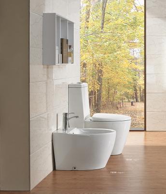 China Farns Workmanship Double-Flow Chinese Ceramic Toilet Bathroom Design P Two-Piece WC Floor Mounted Toilet for sale