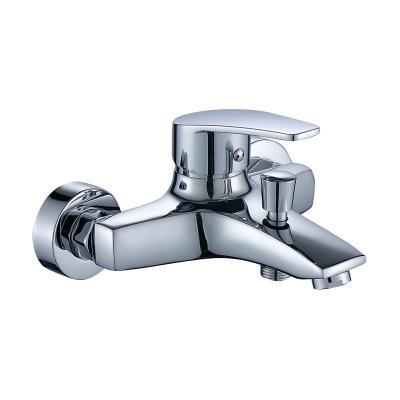 China Bath Faucet China Supplier Single Bath Faucet Hot And Cold Handle Wall Mounted Bathroom Bath Shower Mixer Hot And Cold for sale