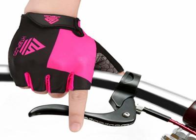 China Breathable Workout Hand Gloves , Comfortable Girls Bicycle Cycling Gloves for sale