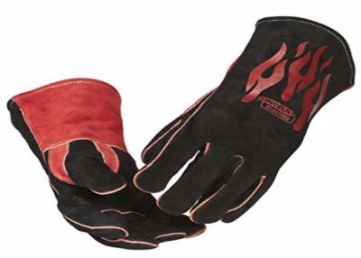 China Guantes de soldadura negros del alto calor S/estufa larga del guante del tamaño del XL/de XXL en venta