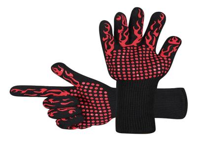 Chine Gants résistants à la chaleur de BBQ de logo d'impression, isolés faisant cuire des gants à vendre